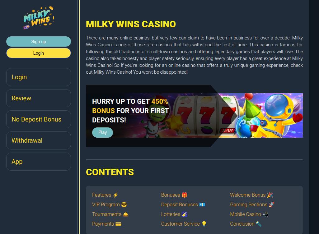 Discover the Magic of Casino Milky Wins Discover the Magic of Casino Milky Wins