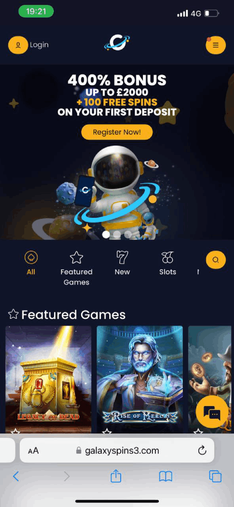 Experience Excitement Play at Galaxy Spins Casino